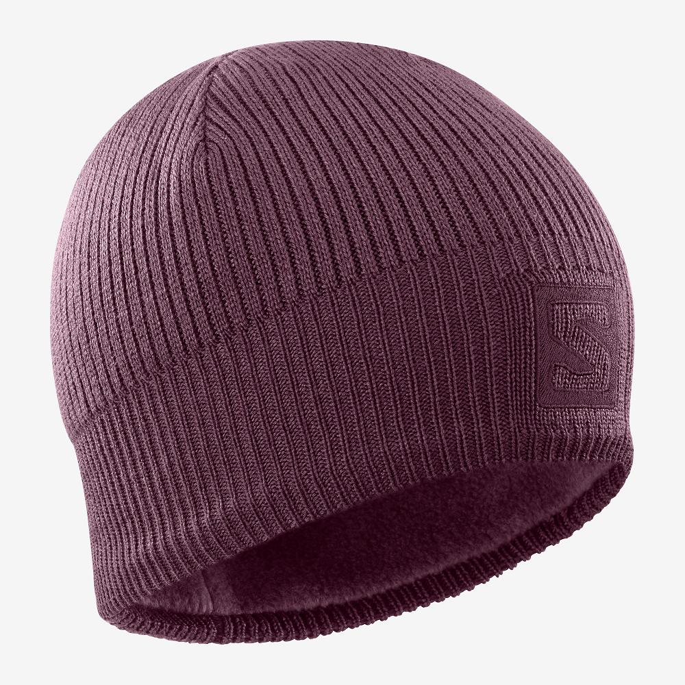 Salomon Singapore Mens Hats - LOGO Purple | 90723-EHTO